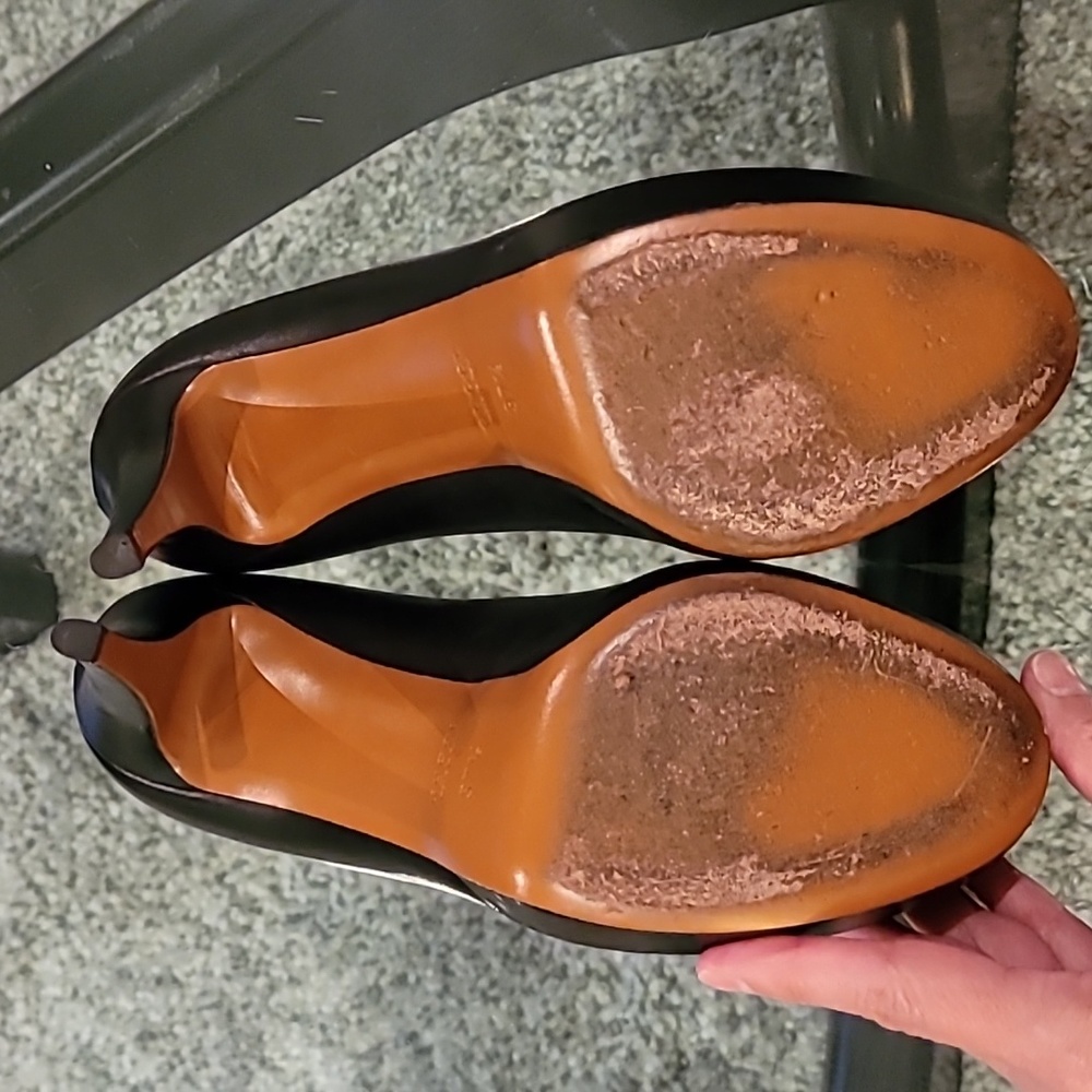 Gucci leather round toe heels 37 1/2 - Picture 4 of 10